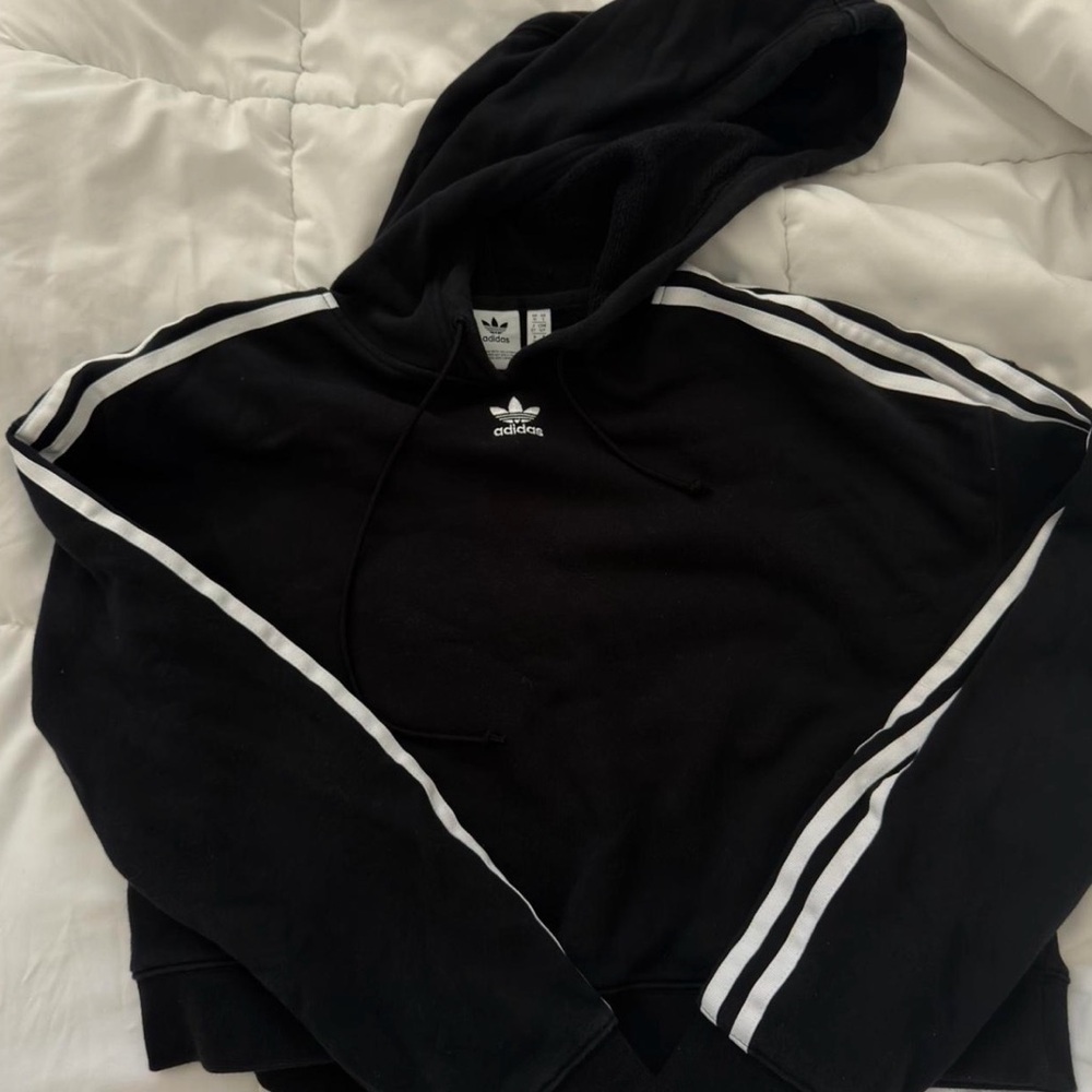 Adidas Black Sweatshirt with White Logo